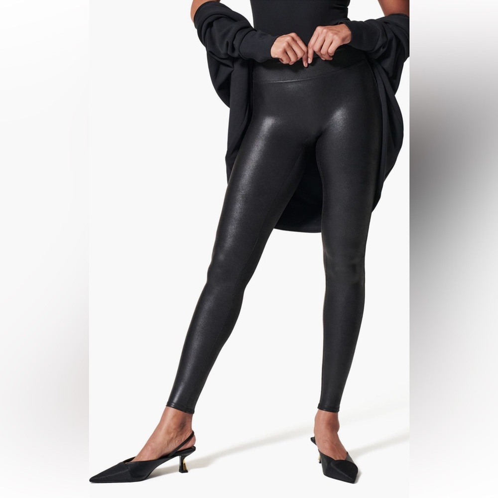 SPANX Faux Leather Leggings - Size: XL - NEVER WORN